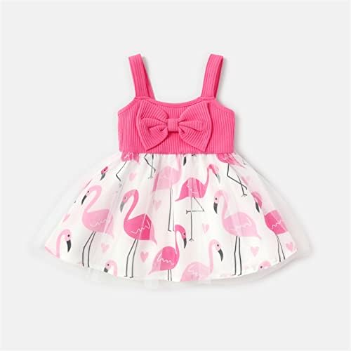 Patpat Baby Girl Summer haljina dojenčad djevojka špagete remen A-line sandress baby girl odijelo Cami haljina 3m-24m