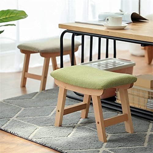 Jednostavna stolica, elegantna krivulja Čvrsta tkanina od punog drveta dnevna soba za cipele Jednostavan kućna kuća Mala kauč na kauč