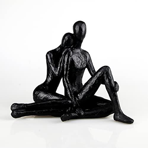 Wisifayardin Veliki crni ljubavnici parovi Figurice i statue Vanlentines Poklon