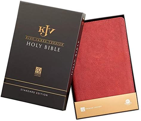 Personalizirani biblijski pohađački tekst Vaše ime KJV Holy Bible Standard Bible Burgundija Vrhunska premium kožna Biblijska W / palac