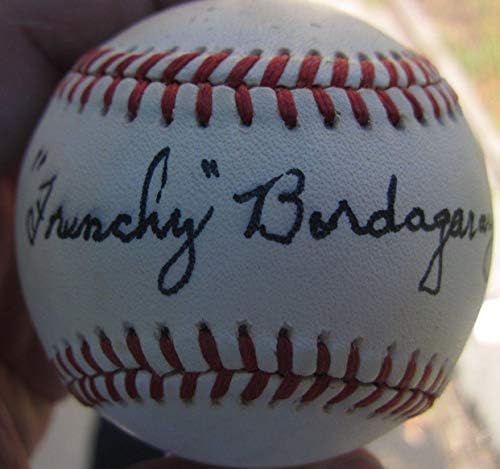 Frenchy Bordagaray Yankees Dodgers Single potpisana bejzbol lopta PSA / DNK D 00 - autogramirani bejzbol