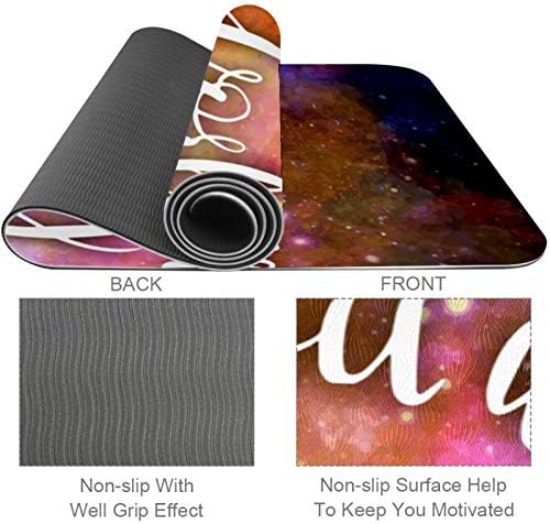 Siebzeh Inspirational Galaxy Starry Sky Premium Thick Yoga Mat Eco Friendly Rubber Health & amp; fitnes non Slip Mat za sve vrste