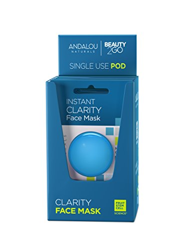 Andalou Naturals Instant lift i čvrsta marula ulje i ljubičasta glinena maska ​​pod, jednokratna maska ​​za lice, 6 brojeva