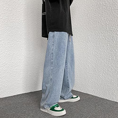 Diyago Baggy Traperice Muški ravni široki noga Casual Teen Vintage Streetwear Hip Hop Trendy Denim Pant Designer Long Pantruser