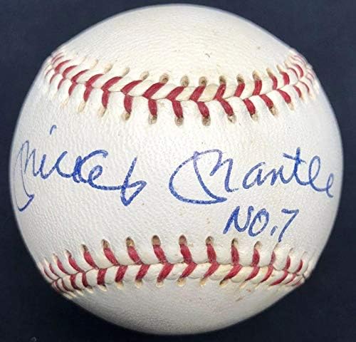 Mickey Mantle br. 7 potpisana Joe Cronin bejzbol JSA Loa Yankees Hof - autogramirani bejzbol