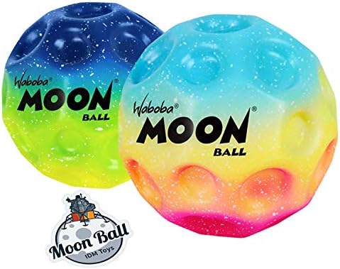 Waboba gradient izdanje | 2 pakovanje Bouncy Ball Bundle Mania za djecu | Rainbow Moon Ball + Bonus Idm igračke za igrače