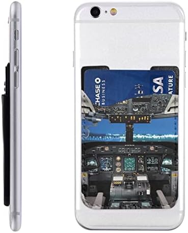 Airplane Cockpit Holder kartice PU kožna kreditna kartica ID kućišta 3M ljepljivi rukavi za sve pametne telefone