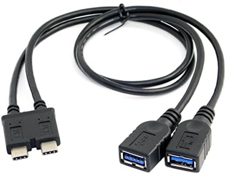 CABLECC dvostruki kabel USB 3.1 Tip-C do 3.0 ženski OTG podatkovni kabel za Mac Pro
