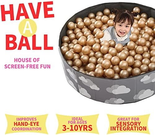 Heopeis Ball Balls - 2.7inch plastične kuglice BPA BPA Free Phtalate Besplatne netoksične igre za reprodukciju za djecu Ball Pit Party Brithyday Ball Bazen Tent ~