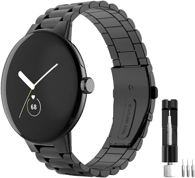 Kompatibilan za Google Pixel Watch band Podesiva metalna narukvica od nehrđajućeg čelika za Google Pixel Watch Smart Watch pribor