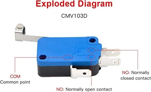 DEPILA granični prekidač mali granični prekidač CMV103D UE220V 0,3 a trenutna mikro granica sa dugačkom ručkom otvoreni granični senzor