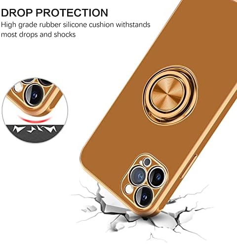 Bentoben iPhone 12 PRO futrola sa držačem prstena sa 360 °, otporni na udarci Slim Kickstand magnetska podrška za montiranje automobila