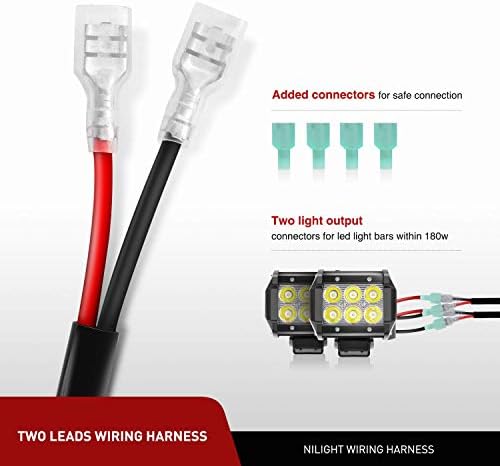 Nilight-NI-WA 02A LED Light Bar komplet ožičenja 12v Uključeno Isključeno prekidač osigurač oštrice releja snage za Off Road svjetla