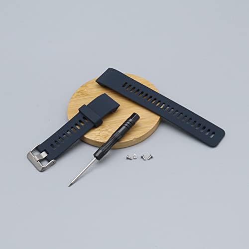 Micro Traders 22mm silikonske trake za sat ručni sat podesiva zamjenska traka za pametni sat kompatibilna sa Garmin Forerunner35/30