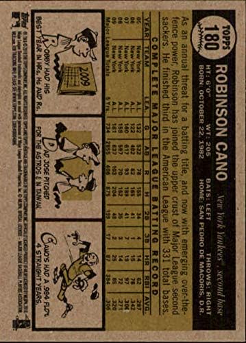 Heritage za 2010. godinu 180 Robinson Cano New York Yankees MLB bejzbol kartica NM-MT
