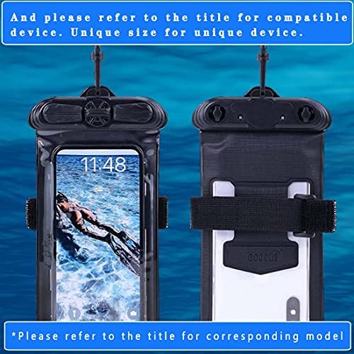 Puccy Case Cover, kompatibilan sa Sharp AQUOS sense4 Easy Smartphone 2 Crna vodootporna torbica suha torba