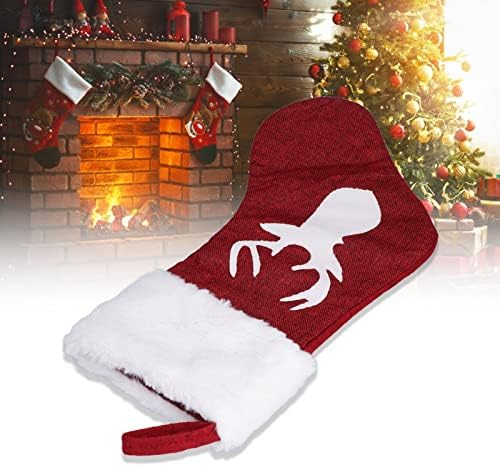 Božićni viseći čarapa, kamina zidna čarapa £ ¬Christmas čarape, Xmas Santa čarape za porodične ukrase Viseći ukrasi, Božić viseći