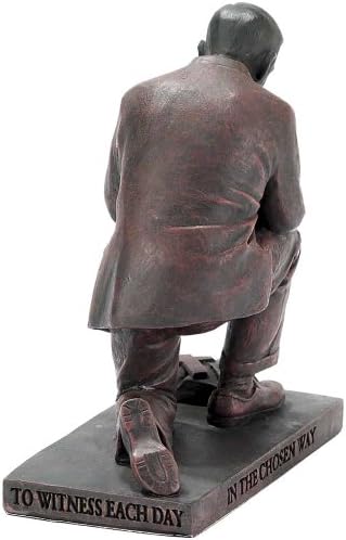 Dicksons vodi vašu jato molitvu pastor 5 inča brončane kamene stope brončane table top figurice