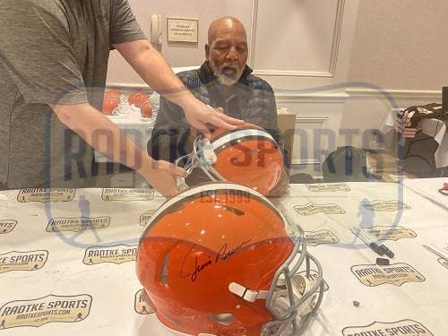 Jim Brown potpisao Cleveland Browns Speed full Size NFL kacige sa autogramom NFL Helmets