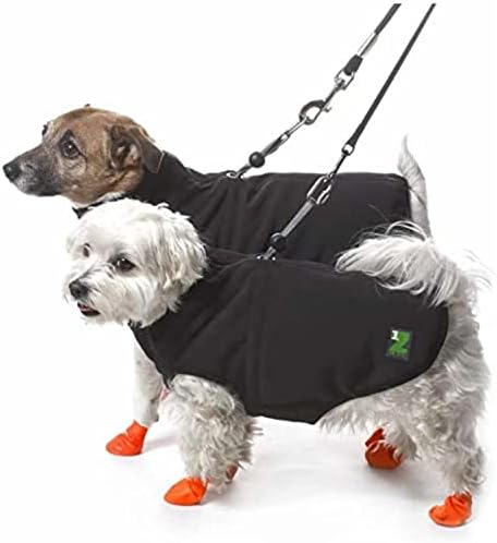 Pawz čizme za pse | Pas kaput sa ugrađenim kabelskim snovima | 3 slojevljena jakna od runa | Pas zimskog kaputa | Kišni kaput za pse