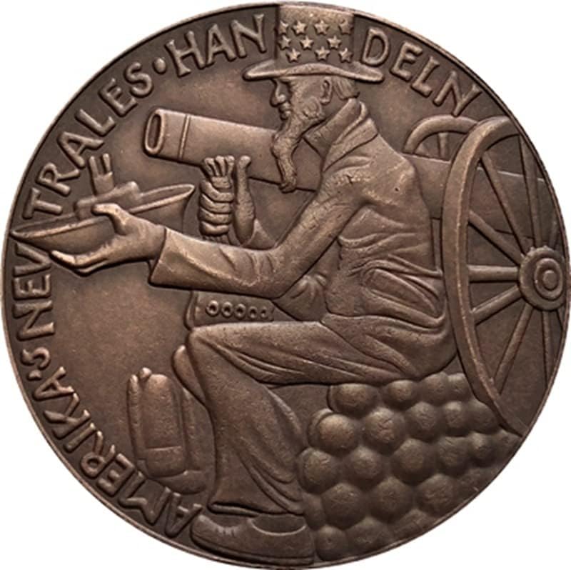 1915 njemački novčići bakar napravljeni antikni kovanice kovanice HANDICRAFRAFTS kolekcija
