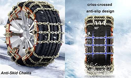 Snow Chaines Lanci za gume Univerzalni podesivi hitni lanci za zgužvane lance prenosni lanci za snijeg za ledene putne putne ceste