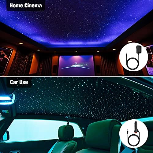 CHINLY 16w 450pcs 9.8 ft automobil koristi Bluetooth RGBW LED optička vlakna Star plafon Headliner Light Kit APP& daljinski muzički