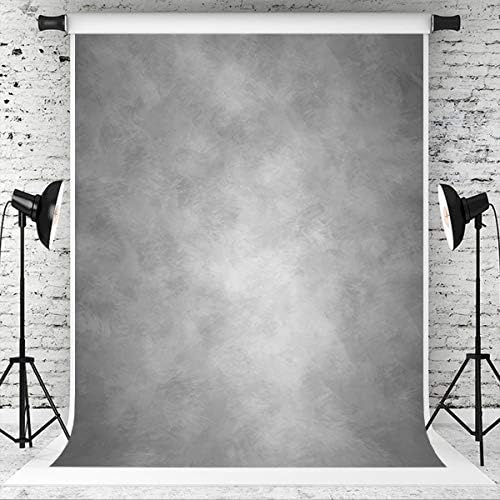 6.5 ft x10ft svijetlo siva portretna fotografija pozadine mikrovlakana siva apstraktna pozadina za fotografije starog majstora za