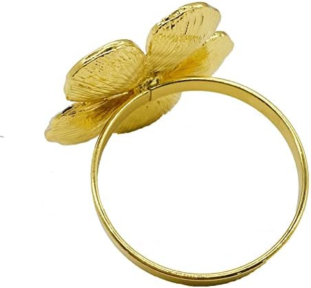Miao Jin 8pcs Cvjetni salvetni držač prstena sa salvetom, pribor za ukrašavanje tablice, Dan zahvalci, Piknik, Porodično reunion,