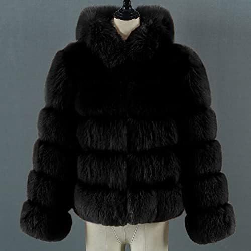 Narhbrg Y2K kratke jakne za žene otvorene prednje faux krzno kardigan vintage parka shaggy jakna kaput od kaput topla zima