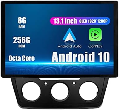 WoStoke 13.1 Android radio Carplay i Android Auto Autoradio Auto navigacija Stereo Multimedijski igrač GPS dodirnog ekrana RDS DSP