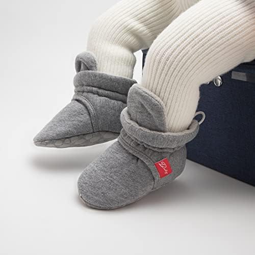 Isinser Baby Boys Djevojke pamučne čizme ugodne fleke zimske tople čarape Novorođena kućna slikovnica dječja kreveta