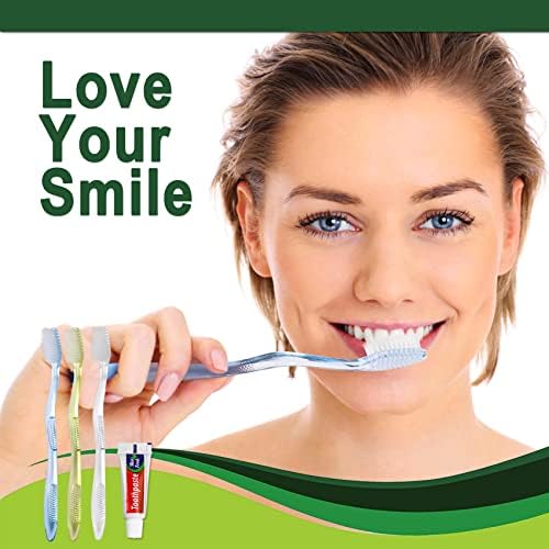 Hqslsund jednokratne četkice za zube sa pastom za zube pojedinačno zamotana, ručni jednokratni putnik za jednokratnu četkicu za zube