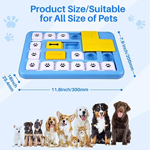 Avoirne psečke igračke za velike male pse, pse zagonetke za passko pse, igračke za obogaćivanje pasa pse psi mentalno stimulacijske
