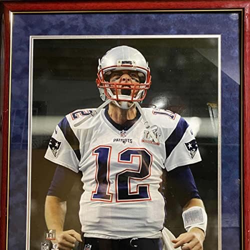 Uokvireni autogramirani / potpisan Tom Brady New England Patriots potpis CUT indeksni kartica Super Botl zakrpe JSA COA / LOA
